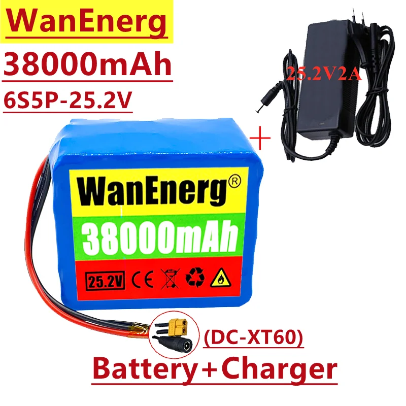6s5p 24V 18650 combined battery pack, 25.2v 38ah, 350W / 600W, for electric wheelchair or electric toy car, with built-in BMS
6s5p 24V 18650 combined battery pack, 25.2v 38ah, 350W / 600W, for electric wheelchair or electric toy car, with built-in BMS