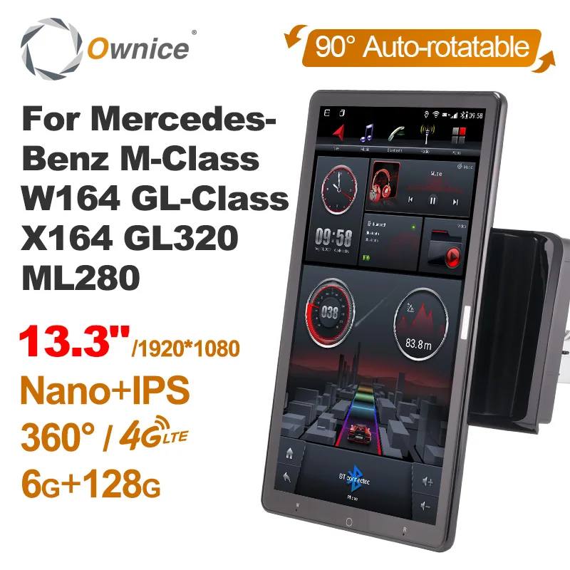 Android 10.0 Ownice Car Radio Auto for Mercedes-Benz M-Class W164 GL-Class X164 GL320 ML280 13.3" 7862 512 No DVD Nano 1920*1080
Android 10.0 Ownice Car Radio Auto for Mercedes-Benz M-Class W164 GL-Class X164 GL320 ML280 13.3" 7862 512 No DVD Nano 1920*1080