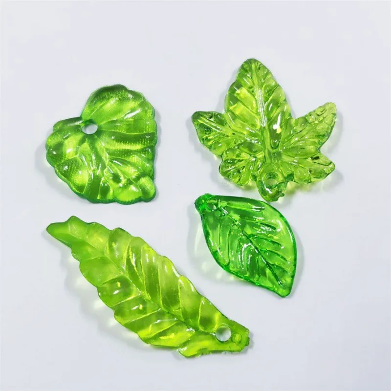 11-30mm Green Transparent Leaf Shape Acrylic Beads Pendant Loose Bead For DIY Jewelry Making Necklace Bracelet Charm Accessories
11-30mm Green Transparent Leaf Shape Acrylic Beads Pendant Loose Bead For DIY Jewelry Making Necklace Bracelet Charm Accessories