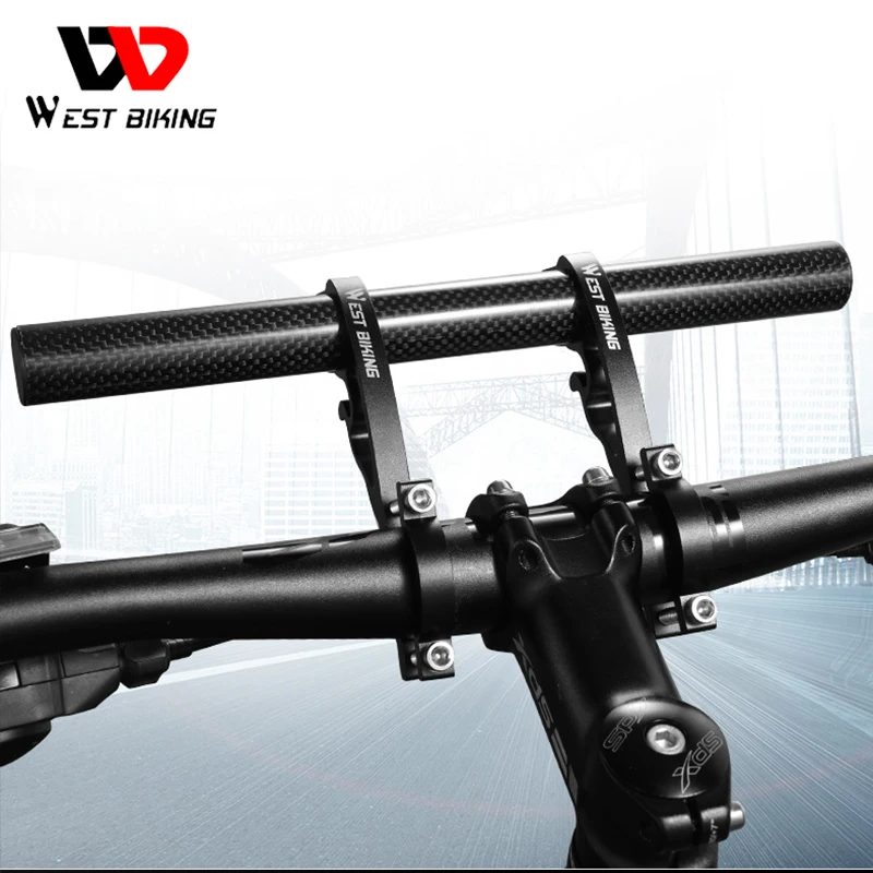 WEST BIKING Bicycle Carbon Fiber Extension Bracket MTB Road Bike Handlebar Extender Aluminum Alloy Computer Light Phone Stand
WEST BIKING Bicycle Carbon Fiber Extension Bracket MTB Road Bike Handlebar Extender Aluminum Alloy Computer Light Phone Stand