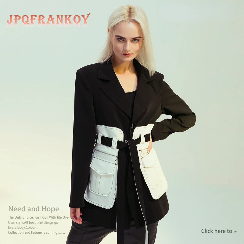 【JPQF】Women's Spring Black-and-white Retro Black-and-white Matching Color Waist Long Small Suit Jacket Woman Jacket Office Lady
【JPQF】Women's Spring Black-and-white Retro Black-and-white Matching Color Waist Long Small Suit Jacket Woman Jacket Office Lady