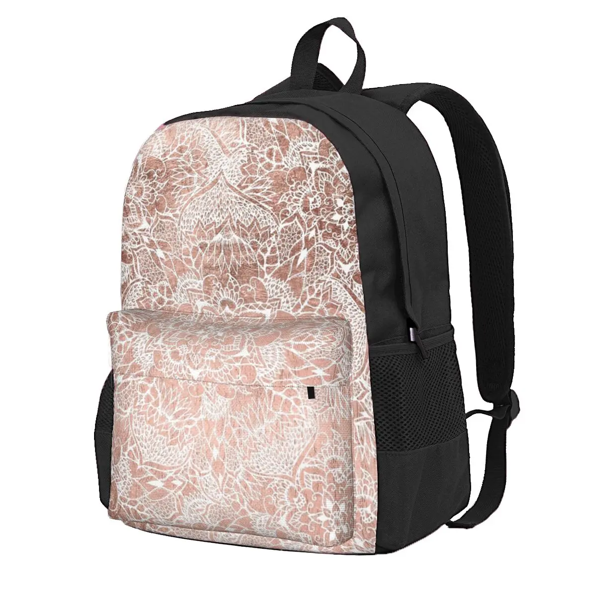 Modern Faux Rose Gold Floral Mandala Shoulder Bag,Backpack Holiday With Zipper Bag Out Unisex Multi-Style
Modern Faux Rose Gold Floral Mandala Shoulder Bag,Backpack Holiday With Zipper Bag Out Unisex Multi-Style