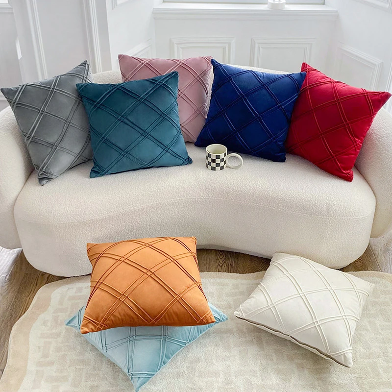 45*45cm Geometric Plush Pillowcase Solid Color Velvet Cushion Cover Boho Decorative Pillow Cover Simple Creative Home Textile
45*45cm Geometric Plush Pillowcase Solid Color Velvet Cushion Cover Boho Decorative Pillow Cover Simple Creative Home Textile