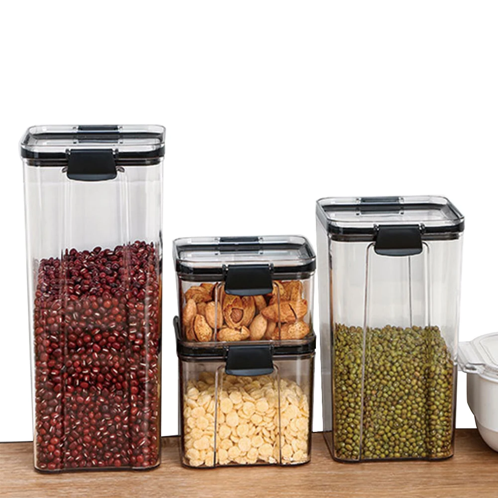 Cereal Containers Airtight Food Storage Kitchen Pantry Pasta Box Set With Lid Kitchen Storage Jar For Sugar Flour 480-1800ml
Cereal Containers Airtight Food Storage Kitchen Pantry Pasta Box Set With Lid Kitchen Storage Jar For Sugar Flour 480-1800ml