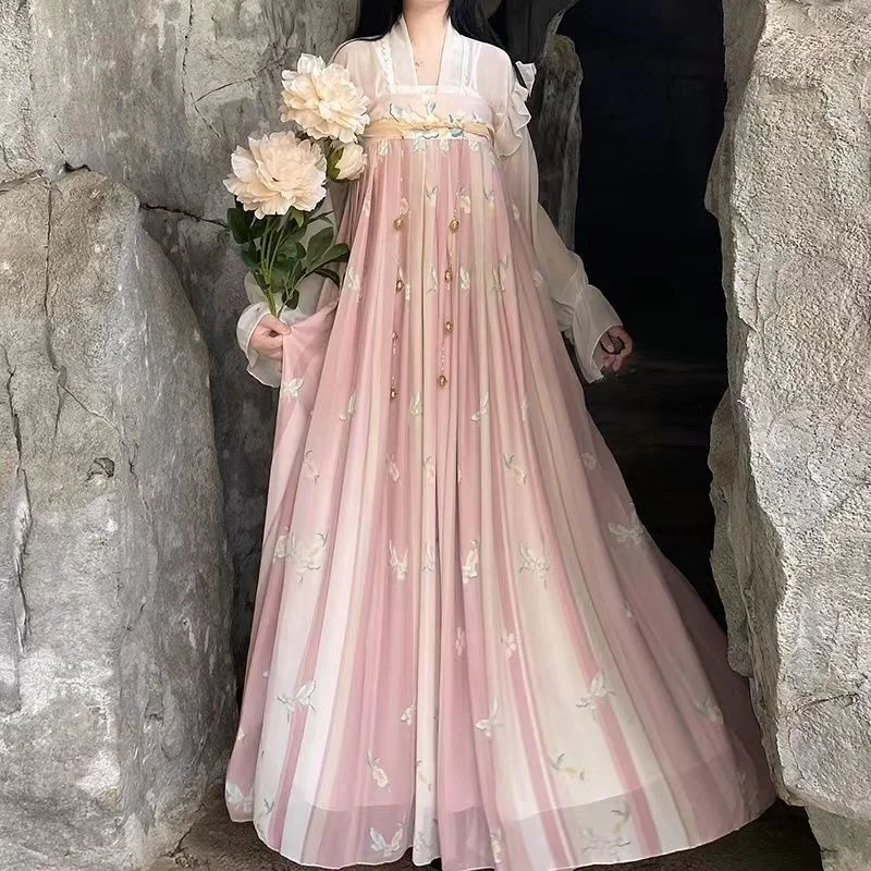 Женское платье Hanfu традиционная китайская одежда наряд династии Тан с цветочной вышивкой танцевальные костюмы элегантный халат принцессы
Женское платье Hanfu традиционная китайская одежда наряд династии Тан с цветочной вышивкой танцевальные костюмы элегантный халат принцессы