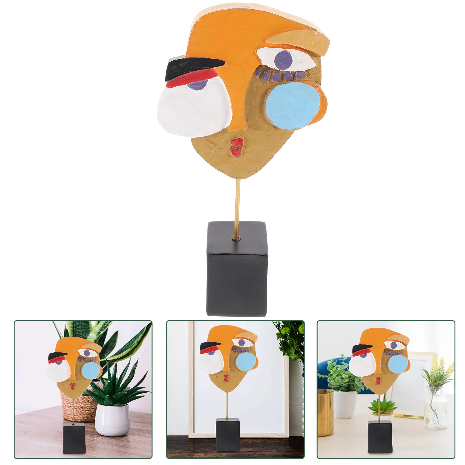 Face Decoration Abstract Figure Decorate Resin Desktop Ornament Retro Character
Face Decoration Abstract Figure Decorate Resin Desktop Ornament Retro Character