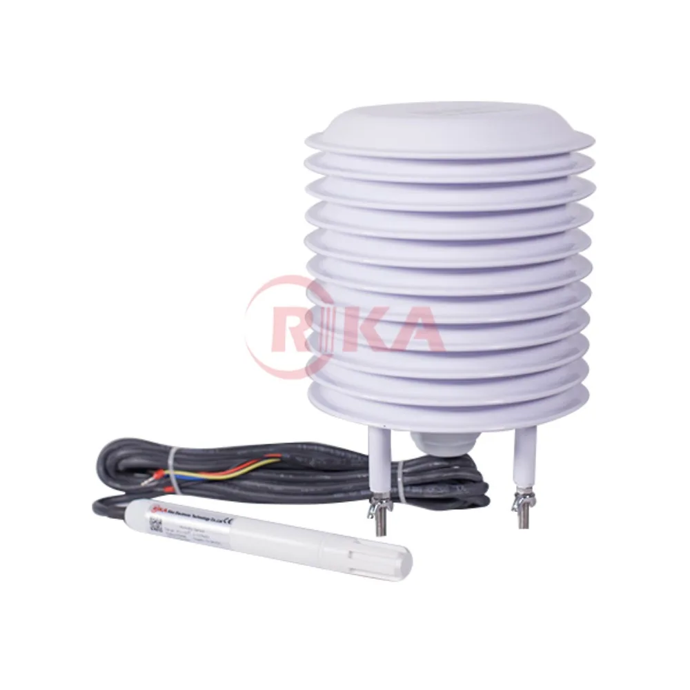 RIKA RK330-01 CE Smart Agriculture Air Pressure Temperature Humidity Sensor SDI-12 Output with Protection Shield
RIKA RK330-01 CE Smart Agriculture Air Pressure Temperature Humidity Sensor SDI-12 Output with Protection Shield