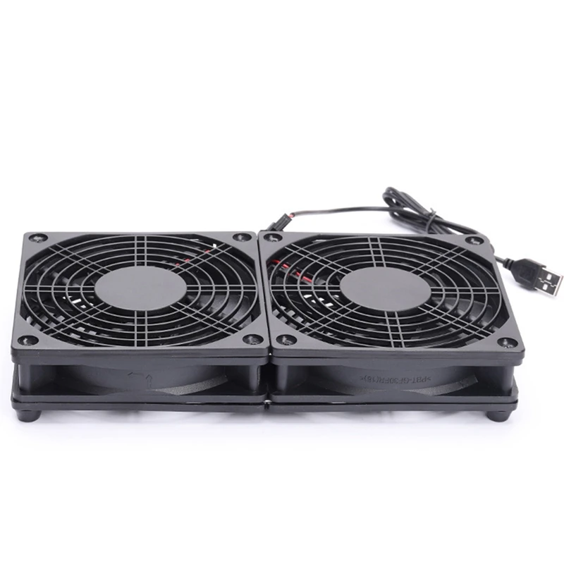 Dual 120Mm 5V USB Powered PC Router Fans With Speed Controller High Airflow Cooling Fan For Router Modem Receiver
Dual 120Mm 5V USB Powered PC Router Fans With Speed Controller High Airflow Cooling Fan For Router Modem Receiver