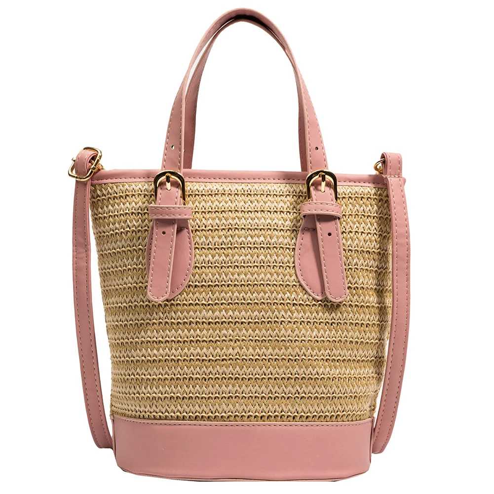 Fashion Woven Top-Handle Bag Straw Bag Summer Women Crossbody Bags Casual Simple Hobo Bag Portable Straw Beach Bag
Fashion Woven Top-Handle Bag Straw Bag Summer Women Crossbody Bags Casual Simple Hobo Bag Portable Straw Beach Bag