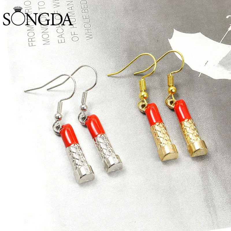 Fashion Lipstick Earrings for Women Enamel Alloy Gold Color Drop Dangle Earrings Female Girls Gifts Cute Jewellery Accessories
Fashion Lipstick Earrings for Women Enamel Alloy Gold Color Drop Dangle Earrings Female Girls Gifts Cute Jewellery Accessories