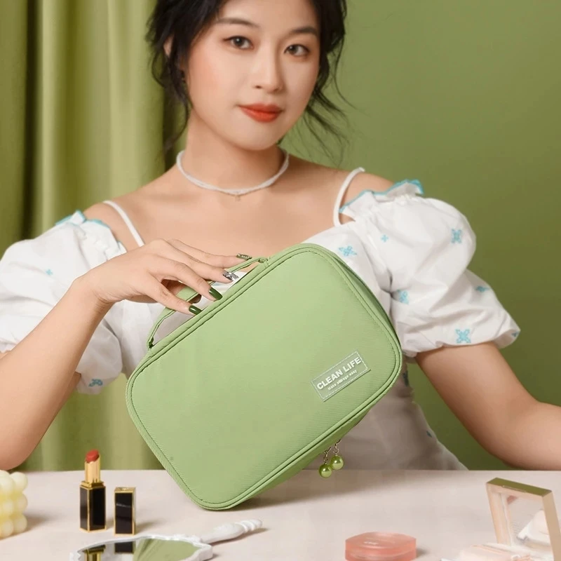Новая вместительная косметичка, дорожная косметичка, водонепроницаемые сумки для хранения туалетных принадлежностей, Дорожный комплект, женские косметички, Органайзер 
Новая вместительная косметичка, дорожная косметичка, водонепроницаемые сумки для хранения туалетных принадлежностей, Дорожный комплект, женские косметички, Органайзер