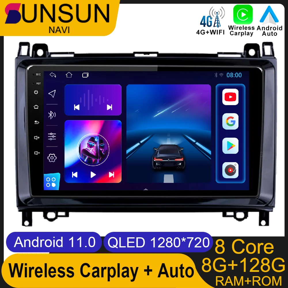 Android 11 For Mercedes Benz Sprinter W906 B200 W169 W245 Viano Vito W639 Car Radio Stereo Wireless Carplay Multimedia GPS 4G
Android 11 For Mercedes Benz Sprinter W906 B200 W169 W245 Viano Vito W639 Car Radio Stereo Wireless Carplay Multimedia GPS 4G