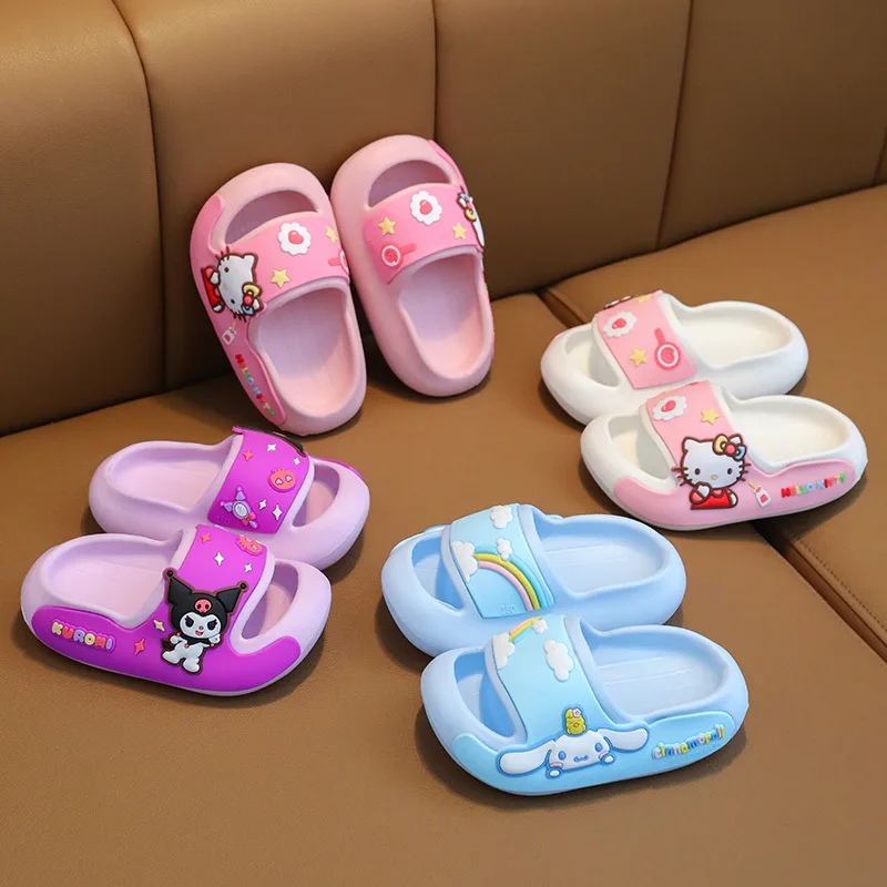 Sanrio Children Slippers Soft Thickened Sole Adult Summer Cinnamoroll Melody Parent-Child Style Non-Slip Indoor Sandals Kid Gift
Sanrio Children Slippers Soft Thickened Sole Adult Summer Cinnamoroll Melody Parent-Child Style Non-Slip Indoor Sandals Kid Gift