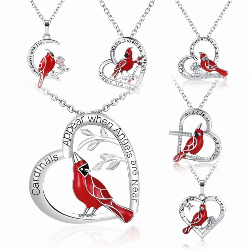 1pc Exquisite Moon Heart Shaped Pendant Necklace Cardinal Bird Jewelry Necklaces For Women Necklace Cardinal Parrot Jewelry Gift
1pc Exquisite Moon Heart Shaped Pendant Necklace Cardinal Bird Jewelry Necklaces For Women Necklace Cardinal Parrot Jewelry Gift