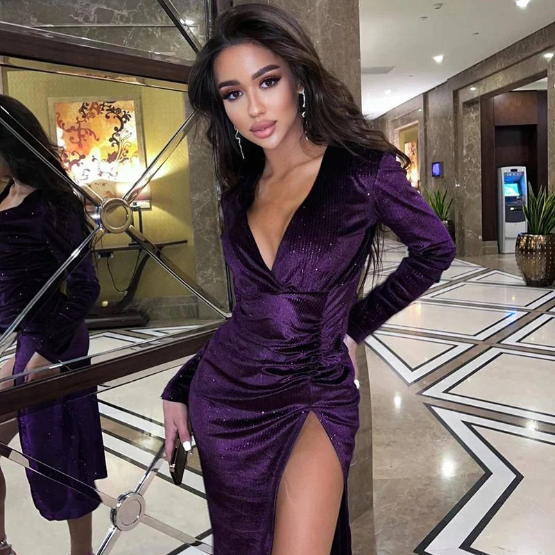 Zabrina Diamond Dresses For Women V Neck Long Sleeveless Slit Midi Dress 2022 New Year Party Elegant Y2K Clothes Vestidos
Zabrina Diamond Dresses For Women V Neck Long Sleeveless Slit Midi Dress 2022 New Year Party Elegant Y2K Clothes Vestidos