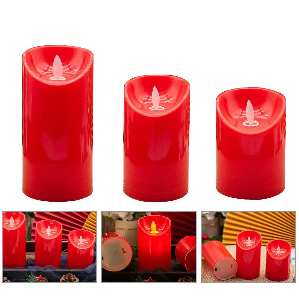 Flameless LED Lights Candles Battery Powered Red Flickering Pillar Candles Votive Tealight Romantic Party Home Decor
Flameless LED Lights Candles Battery Powered Red Flickering Pillar Candles Votive Tealight Romantic Party Home Decor