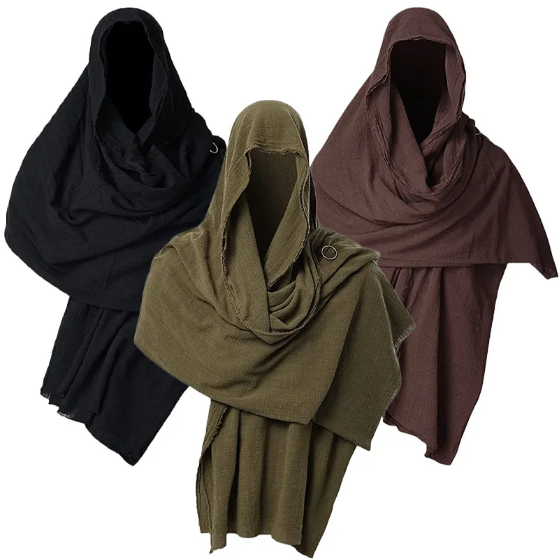 Vintage Pirate Scarf Medieval Hood Cloak Middle Ages Shoulder Cowl Wrap Neckerchief Mittelalter Unisex Cosplay Costume Prop
Vintage Pirate Scarf Medieval Hood Cloak Middle Ages Shoulder Cowl Wrap Neckerchief Mittelalter Unisex Cosplay Costume Prop