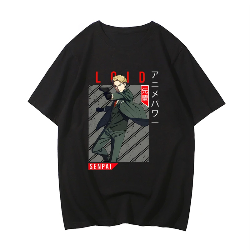 Spy X Family Loid Forger T-shirt Anime Print Summer Short Sleeve Tshirt Men Casual Funny T Shirt Cotton Tops Tees
Spy X Family Loid Forger T-shirt Anime Print Summer Short Sleeve Tshirt Men Casual Funny T Shirt Cotton Tops Tees