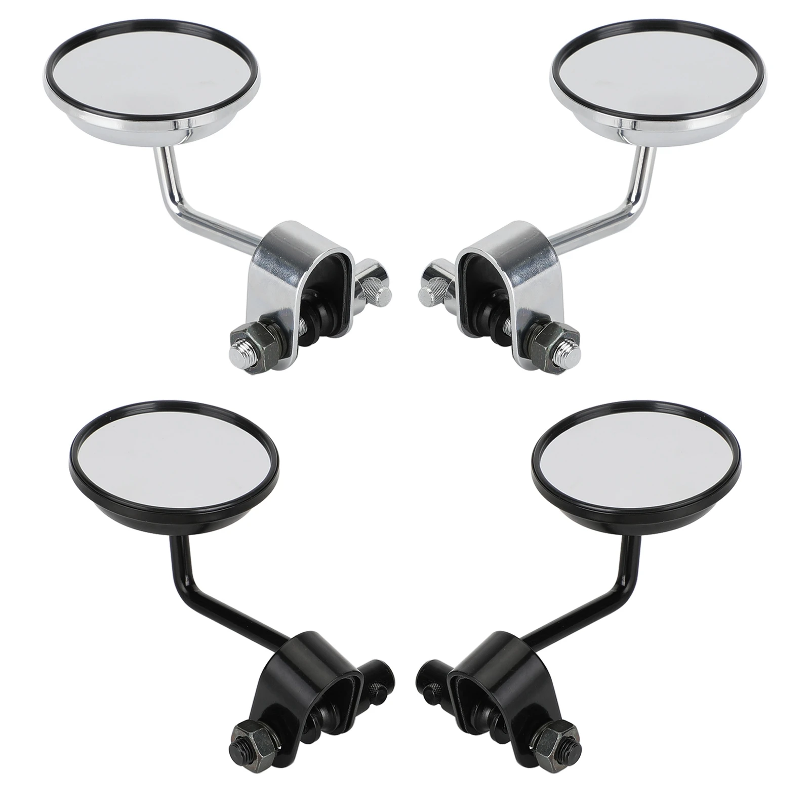 Artudatech Universal Cafe Racer Short Stem Clamp on 3" Round Mirror For 7/8"- 1" Handlebar
Artudatech Universal Cafe Racer Short Stem Clamp on 3" Round Mirror For 7/8"- 1" Handlebar