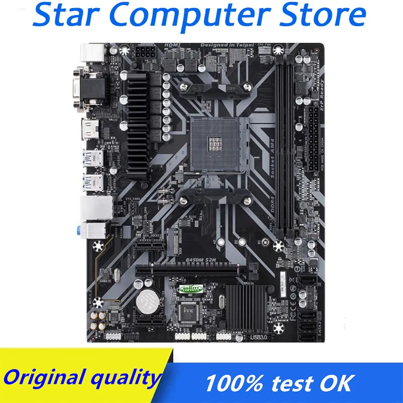 For AMD B450 B450M For Gigabyte GA B450M S2H Socket AM4 Motherboard DDR4 Computer SATA3 M.2 SSD Desktop Mainboard Used
For AMD B450 B450M For Gigabyte GA B450M S2H Socket AM4 Motherboard DDR4 Computer SATA3 M.2 SSD Desktop Mainboard Used