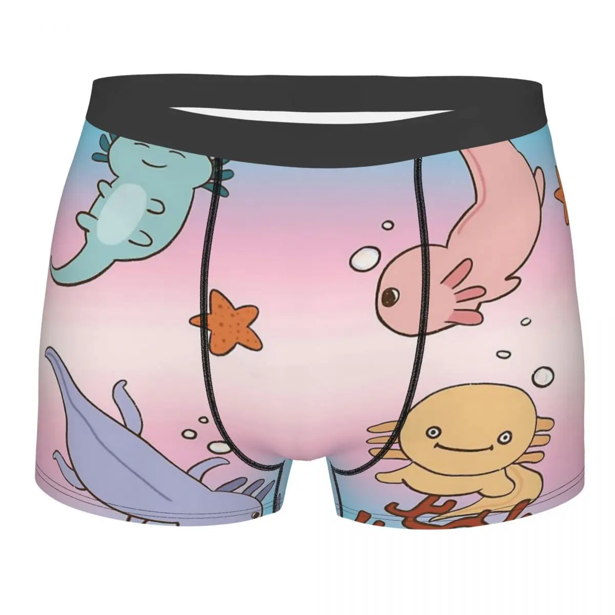 

Cotton Candy Sky Axolotl LGBT Sexual Minority Special Love Underpants Breathbale Panties Male Underwear Sexy Shorts Boxer Briefs