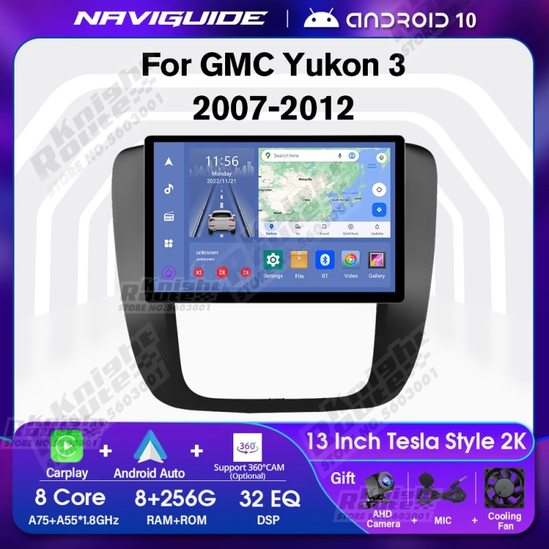 NAVIGUIDE 13 Inch 1920*1200 Car Radio For GMC Yukon 2008-2012 Android 10 Navigation GPS Multimedia Video Player Carplay Headunit
NAVIGUIDE 13 Inch 1920*1200 Car Radio For GMC Yukon 2008-2012 Android 10 Navigation GPS Multimedia Video Player Carplay Headunit