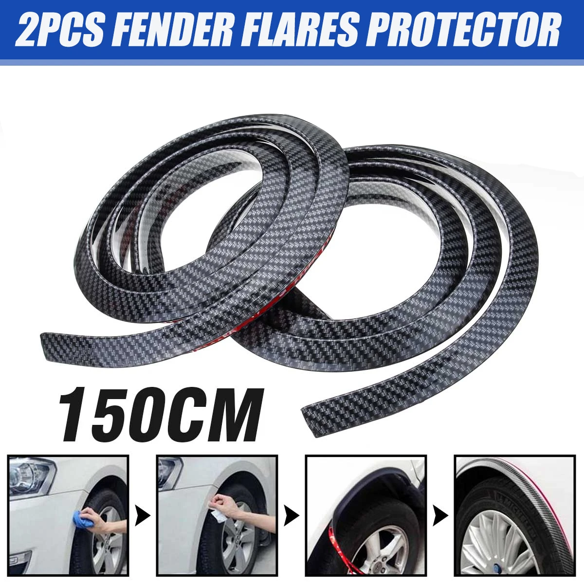 1.5m Universal Rubber Car Wheel Arch Protection Moulding Trim Anti-collision Auto Wheel Protection Strip Sticker
1.5m Universal Rubber Car Wheel Arch Protection Moulding Trim Anti-collision Auto Wheel Protection Strip Sticker