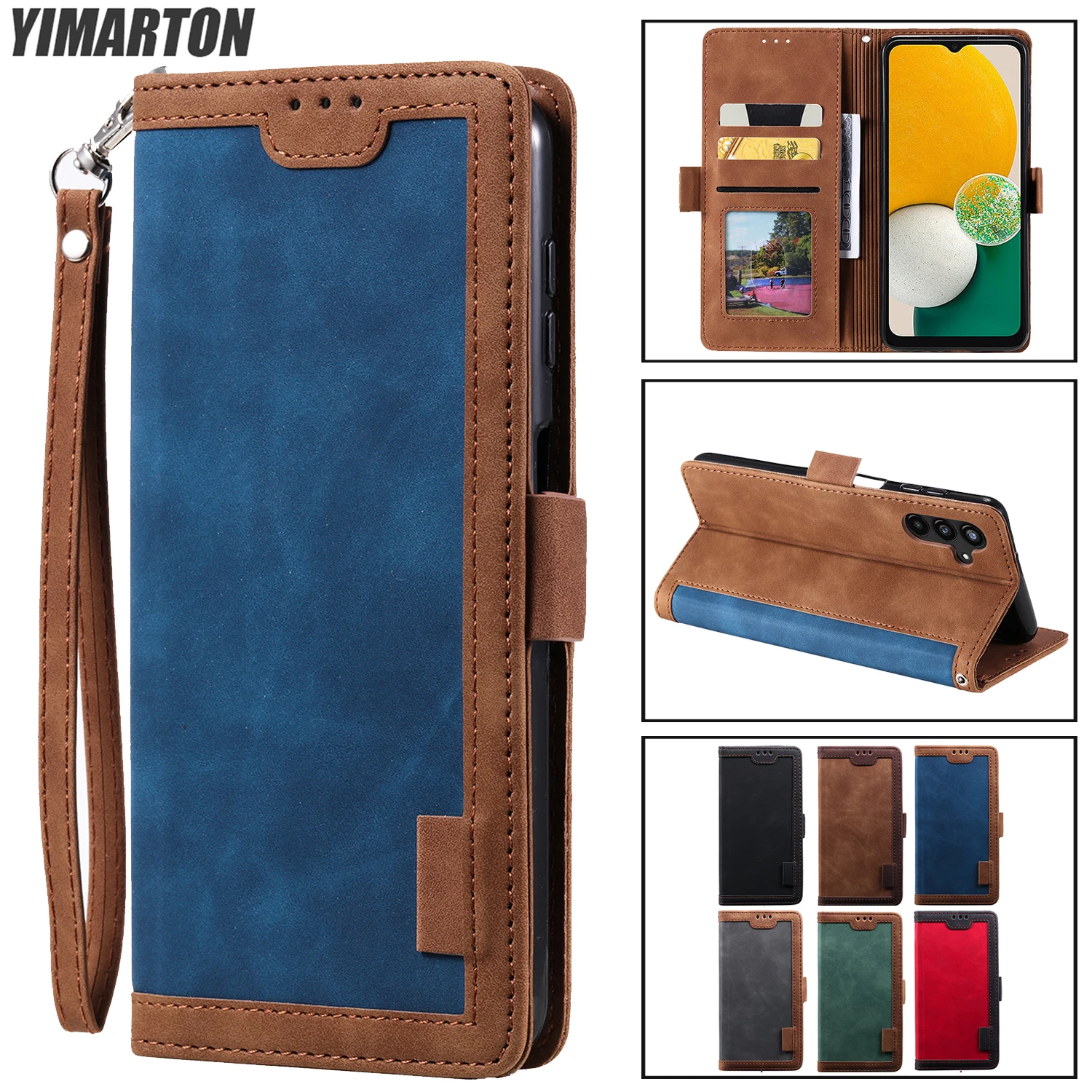 

Leather Flip Case For Samsung Galaxy A71 A51 A41 A31 A21 A70 A50 A30 S A40 A20 A10 Wallet Card Slots Magnetic Stand Phone Cover