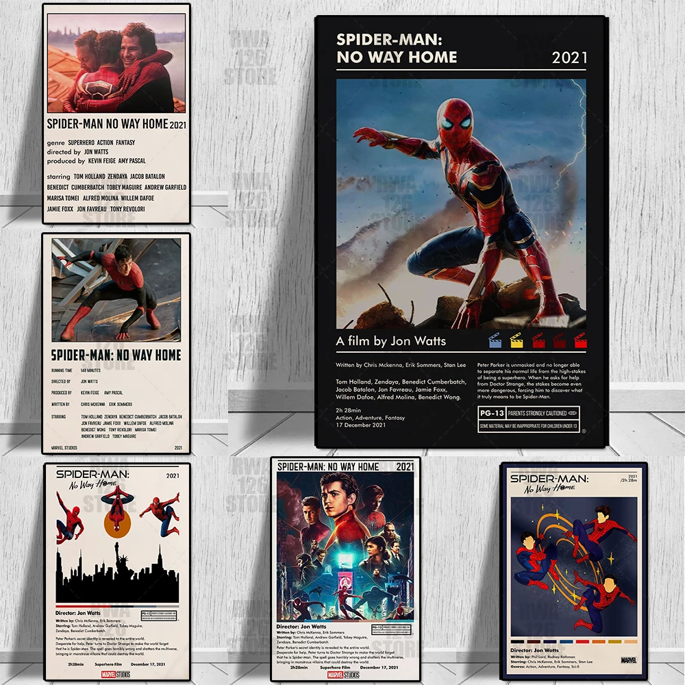 Marvel Spiderman No Way Home Movie Poster Print Avengers Superhero Abstract Canvas Painting Wall Art Living Room Home Decoration
Marvel Spiderman No Way Home Movie Poster Print Avengers Superhero Abstract Canvas Painting Wall Art Living Room Home Decoration