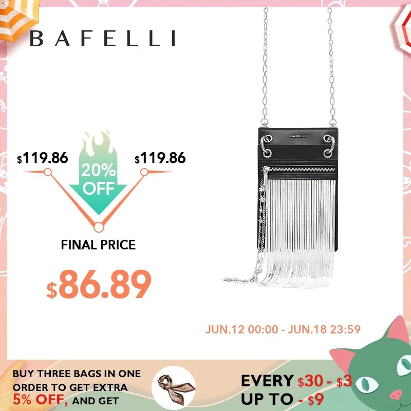 BAFELLI 2023 WOMEN'S BAG NEW LUXURY DESIGNER BRAND CHAIN ORIGINAL MINI PHONE HANDBAG CASUAL LEATHER TASSEL CROSSBODY FASHION
BAFELLI 2023 WOMEN'S BAG NEW LUXURY DESIGNER BRAND CHAIN ORIGINAL MINI PHONE HANDBAG CASUAL LEATHER TASSEL CROSSBODY FASHION