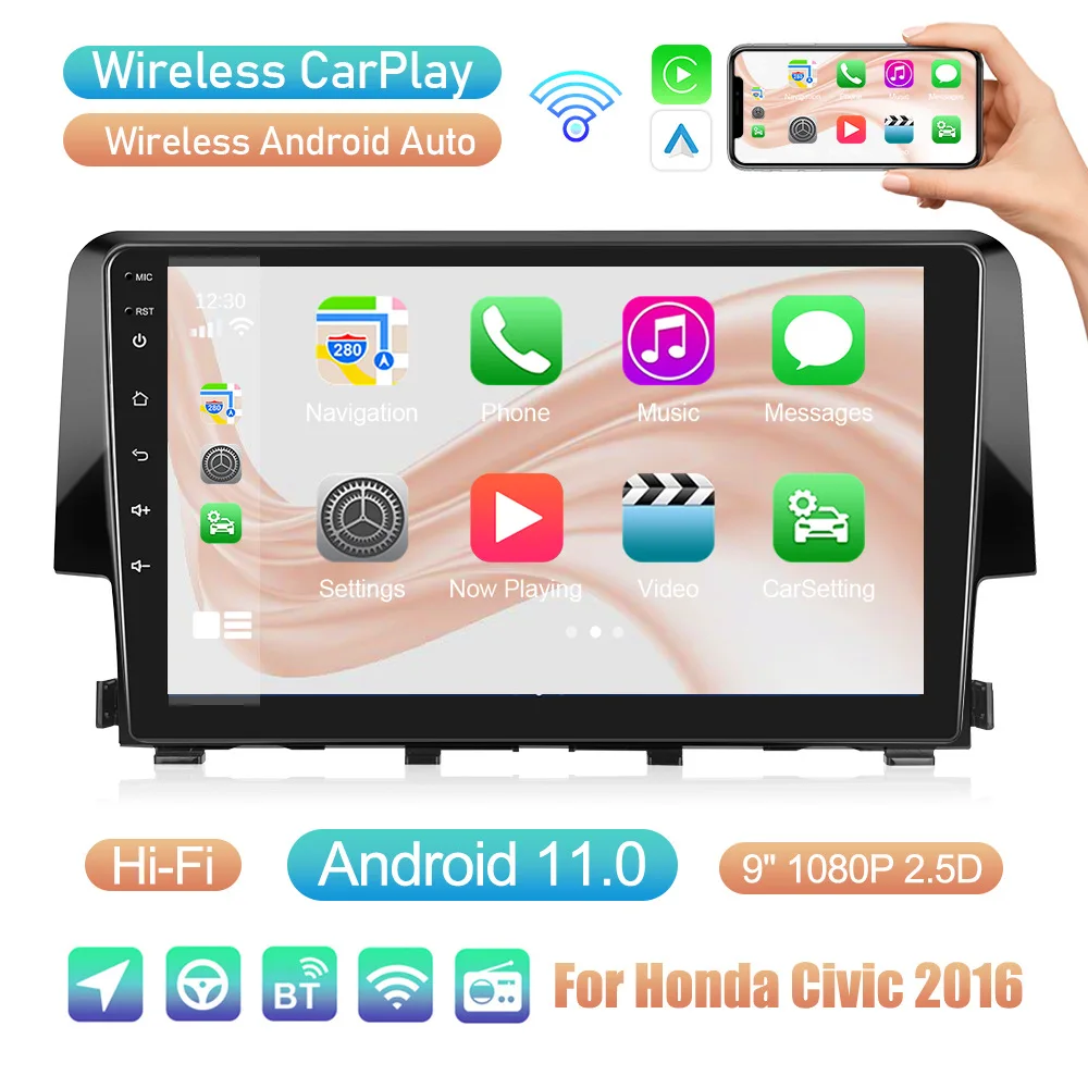 9inch Is Applicable To Honda Civic 16-20 Low Configuration Large Screen Car Mounted Carplay Android Navigation Reversing Camera
9inch Is Applicable To Honda Civic 16-20 Low Configuration Large Screen Car Mounted Carplay Android Navigation Reversing Camera