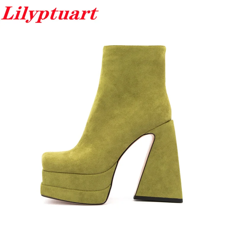 LILYPTUART ZA Winter Boots Women, Fashion Sexy Square Toe Platform Ankle Boots Thick Heel Luxury Designer Women's Shoes boats
LILYPTUART ZA Winter Boots Women, Fashion Sexy Square Toe Platform Ankle Boots Thick Heel Luxury Designer Women's Shoes boats
