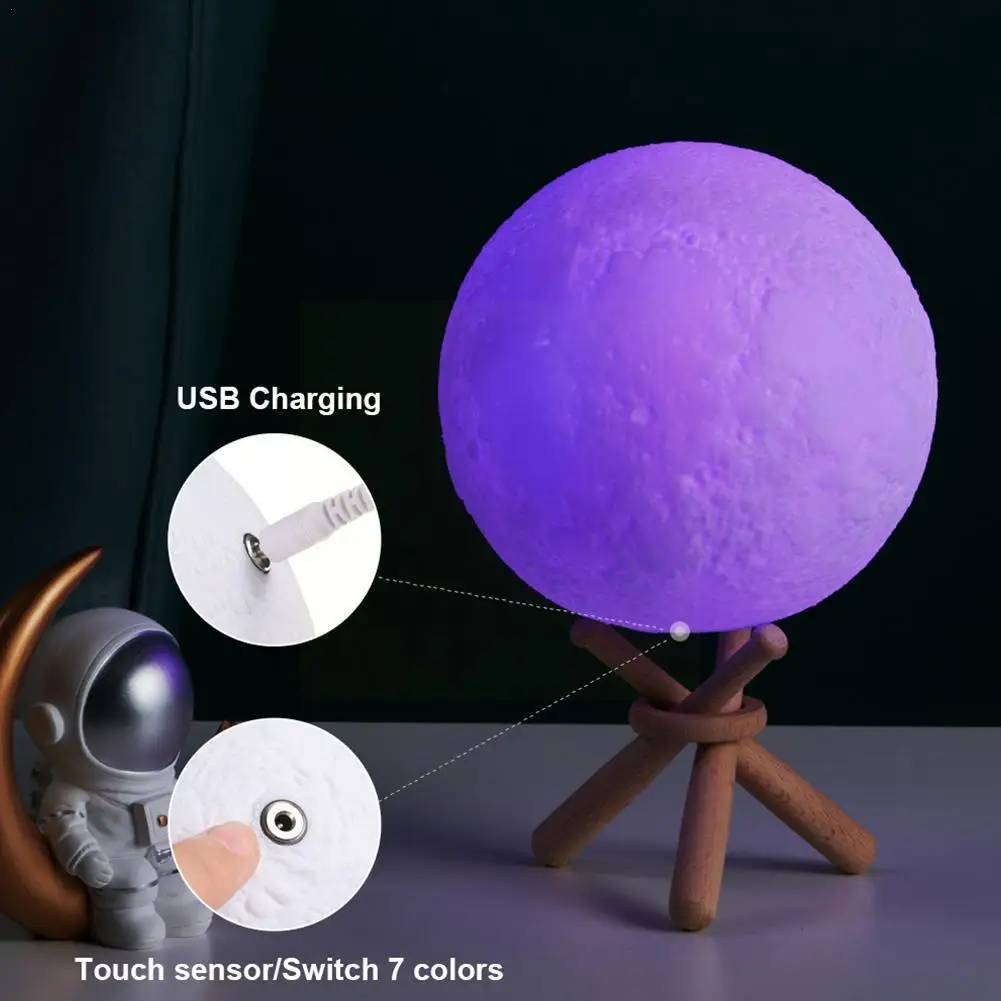 Светодиодная лампа в виде Луны с 3D рисунком, ночник с USB-зарядкой и светильник ционным управлением, декоративный светильник для дома, подаро...
Светодиодная лампа в виде Луны с 3D рисунком, ночник с USB-зарядкой и светильник ционным управлением, декоративный светильник для дома, подаро...