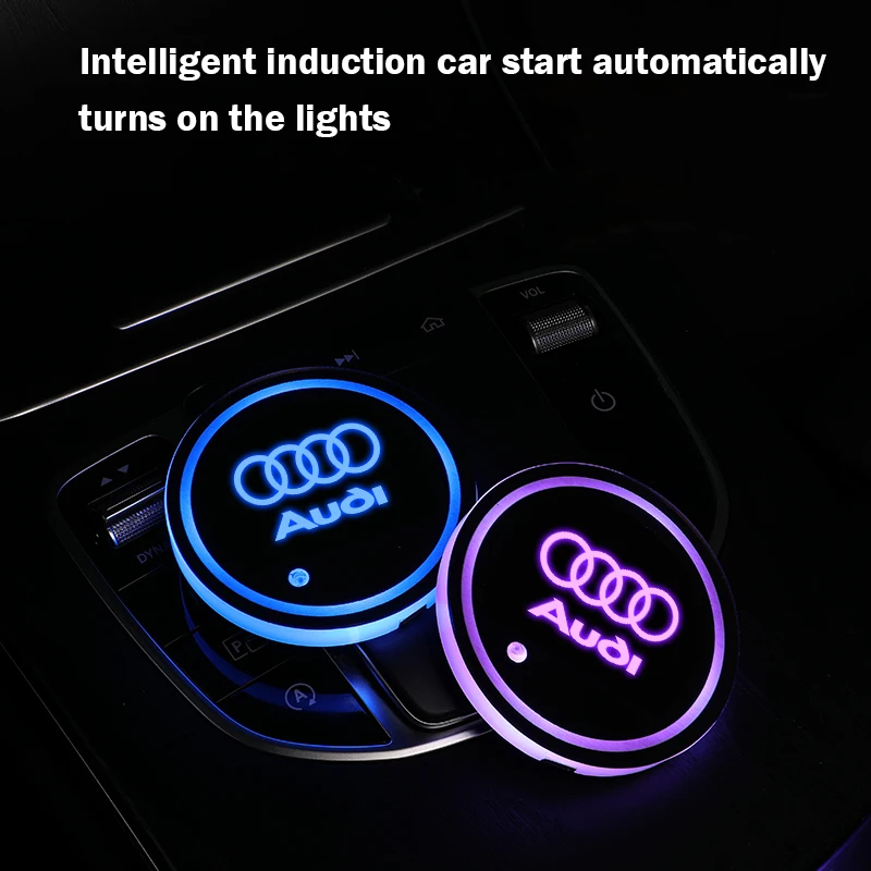 Luminous Car Water Cup Coaster Holder For Audi A1 A3 A4 A5 A6 A7 A8 7 Colorful USB Charging Led Atmosphere Light Accessories
Luminous Car Water Cup Coaster Holder For Audi A1 A3 A4 A5 A6 A7 A8 7 Colorful USB Charging Led Atmosphere Light Accessories