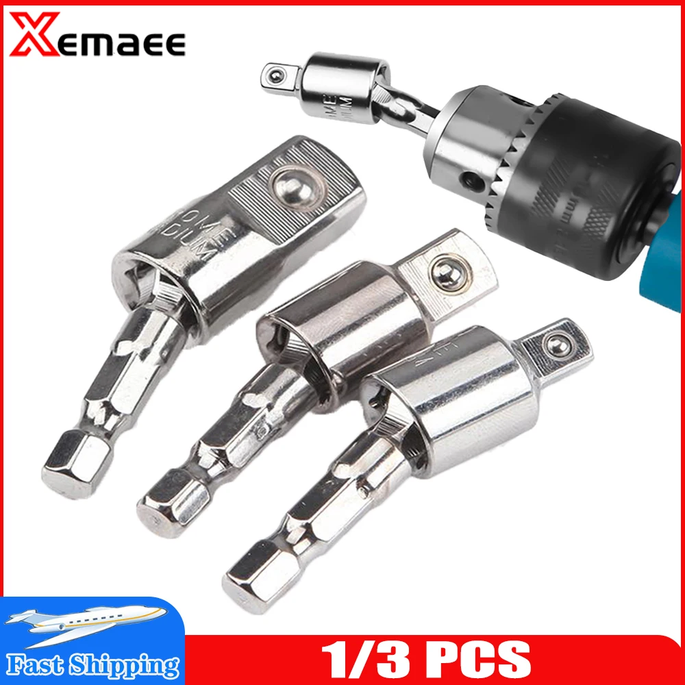 Electric Drill Socket Adapter for Impact Driver with Hex Shank to Square Socket Drill Bits Rotatable Extension 1/4" 3/8" 1/2"
Electric Drill Socket Adapter for Impact Driver with Hex Shank to Square Socket Drill Bits Rotatable Extension 1/4" 3/8" 1/2"