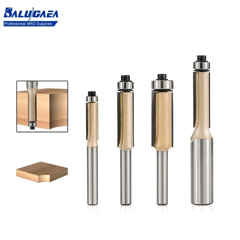 1pc 1/4'' 1/2'' Shank Wood Lengthened Trimming Cutter 20mm 30mm With Bearing Woodworking Tool Double Flute Straight Bit
1pc 1/4'' 1/2'' Shank Wood Lengthened Trimming Cutter 20mm 30mm With Bearing Woodworking Tool Double Flute Straight Bit