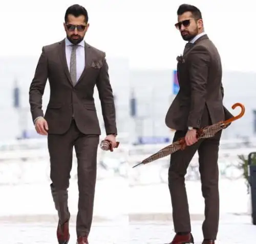 New Arrival Brown Mens Suits Groom Wedding Prom Mens Suits Customized Terno Masculino Suits 2 Pcs(Jacket+Pant)
New Arrival Brown Mens Suits Groom Wedding Prom Mens Suits Customized Terno Masculino Suits 2 Pcs(Jacket+Pant)