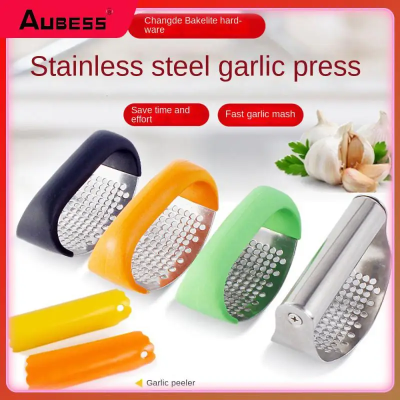 Convenient Curved Hand-held Garlic Spud Vegetable Onion Cutter Manual Press Grinding Tool Press-type Garlic Masher
Convenient Curved Hand-held Garlic Spud Vegetable Onion Cutter Manual Press Grinding Tool Press-type Garlic Masher