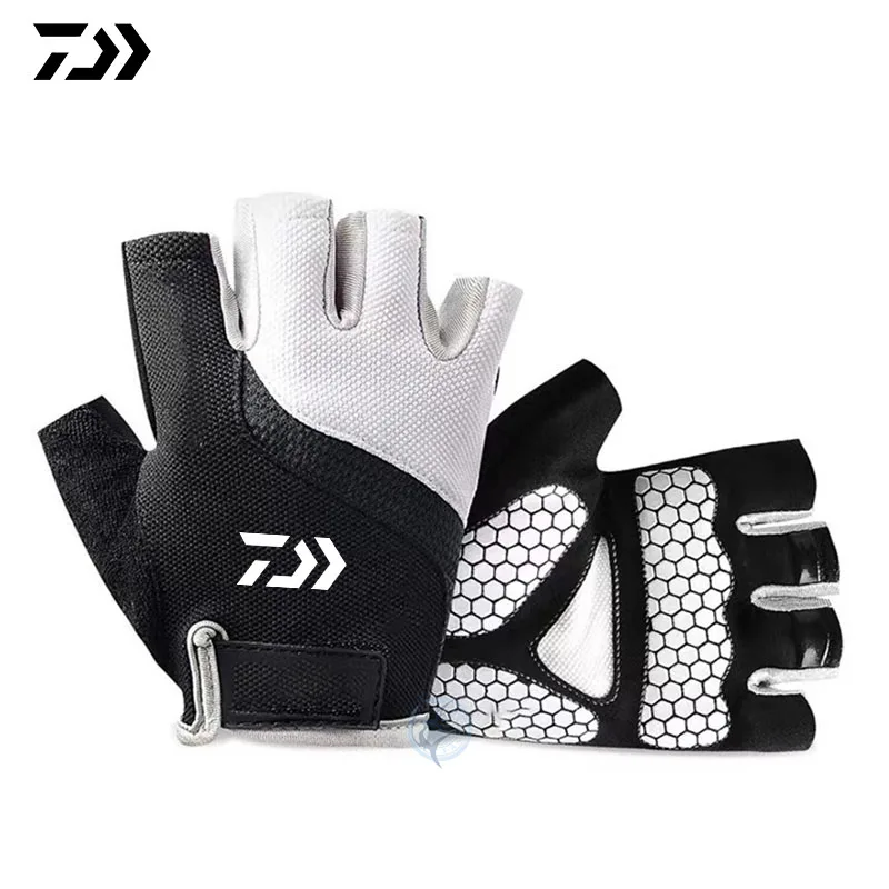 Daiwa Biking Fishing Gloves Half Finger Bicycle Thickened Shock Absorption Summer Mountaineering Fitness Outdoor Sports Gloves
Daiwa Biking Fishing Gloves Half Finger Bicycle Thickened Shock Absorption Summer Mountaineering Fitness Outdoor Sports Gloves
