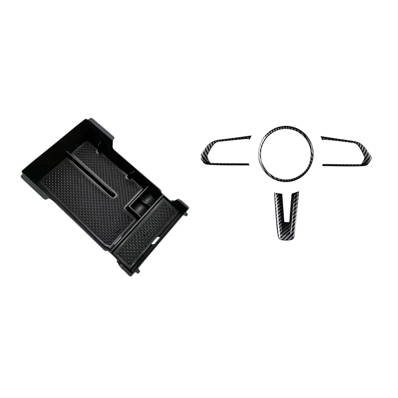 2 Set Car Accessories: 1 Pcs Car Armrest Storage Box Central Glove Tray Trim & 1 Set Steering Wheel Frame Cover Moulding
2 Set Car Accessories: 1 Pcs Car Armrest Storage Box Central Glove Tray Trim & 1 Set Steering Wheel Frame Cover Moulding