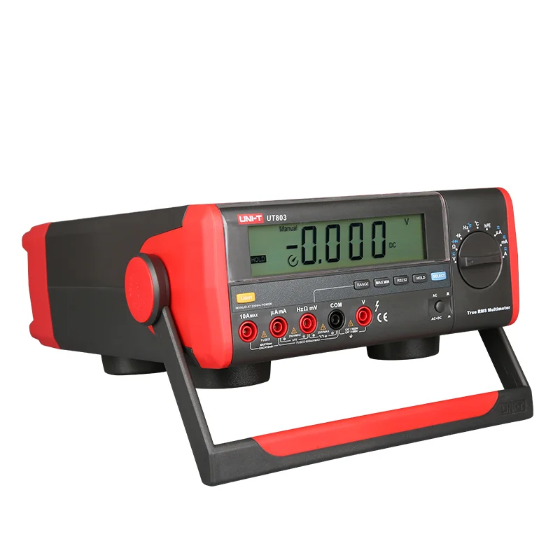UNI-T UT803 Liquid Crystal Display Desktop Digital Multimeter High Precision True Rms Multimeter Voltamohm Capacitance Counter
UNI-T UT803 Liquid Crystal Display Desktop Digital Multimeter High Precision True Rms Multimeter Voltamohm Capacitance Counter
