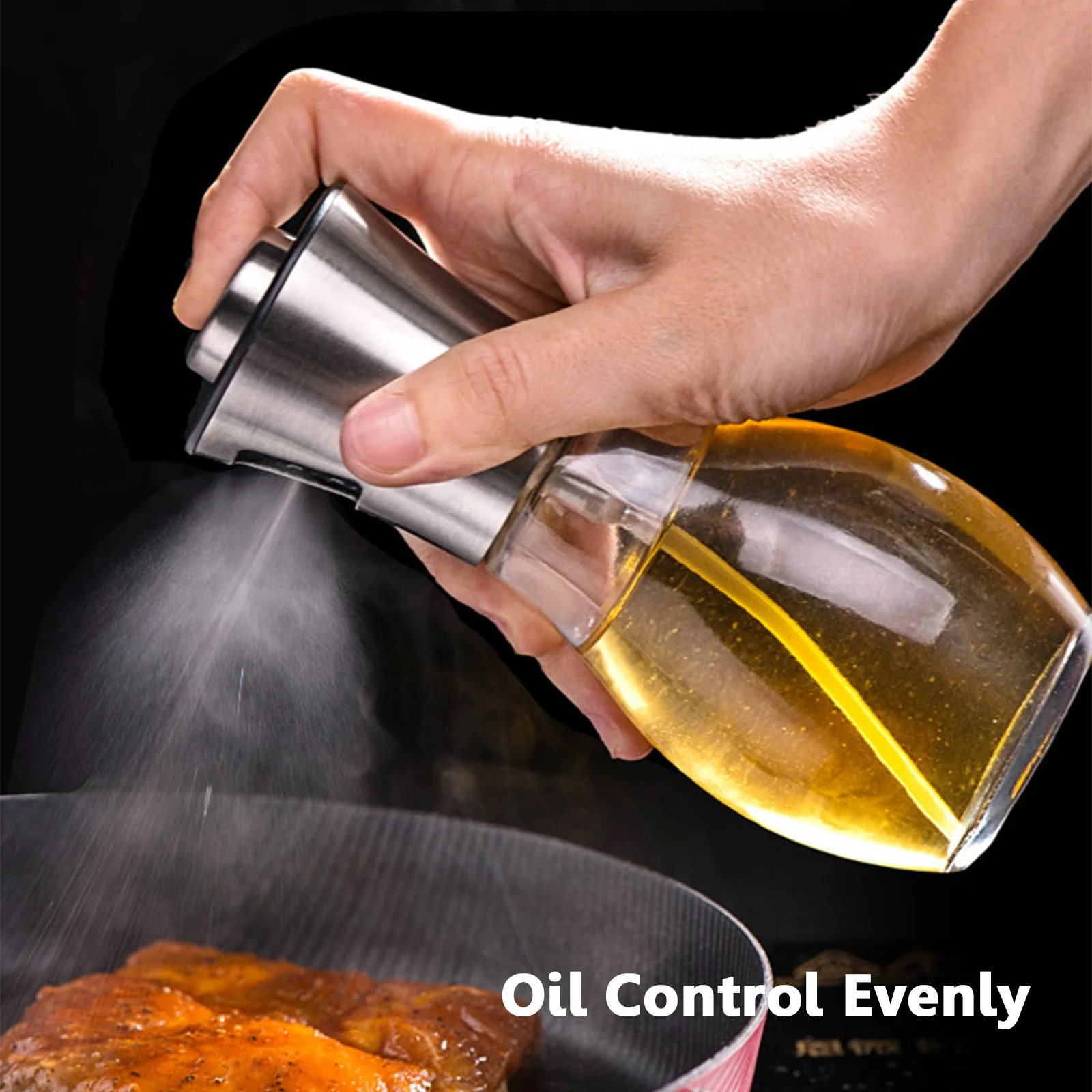 200ml Stainless Steel Olive Oil Sprayer Bottle Cooking Spray BBQ Cooking Kitchen Baking Olive Oil Dispenser Kitchen Tool
200ml Stainless Steel Olive Oil Sprayer Bottle Cooking Spray BBQ Cooking Kitchen Baking Olive Oil Dispenser Kitchen Tool