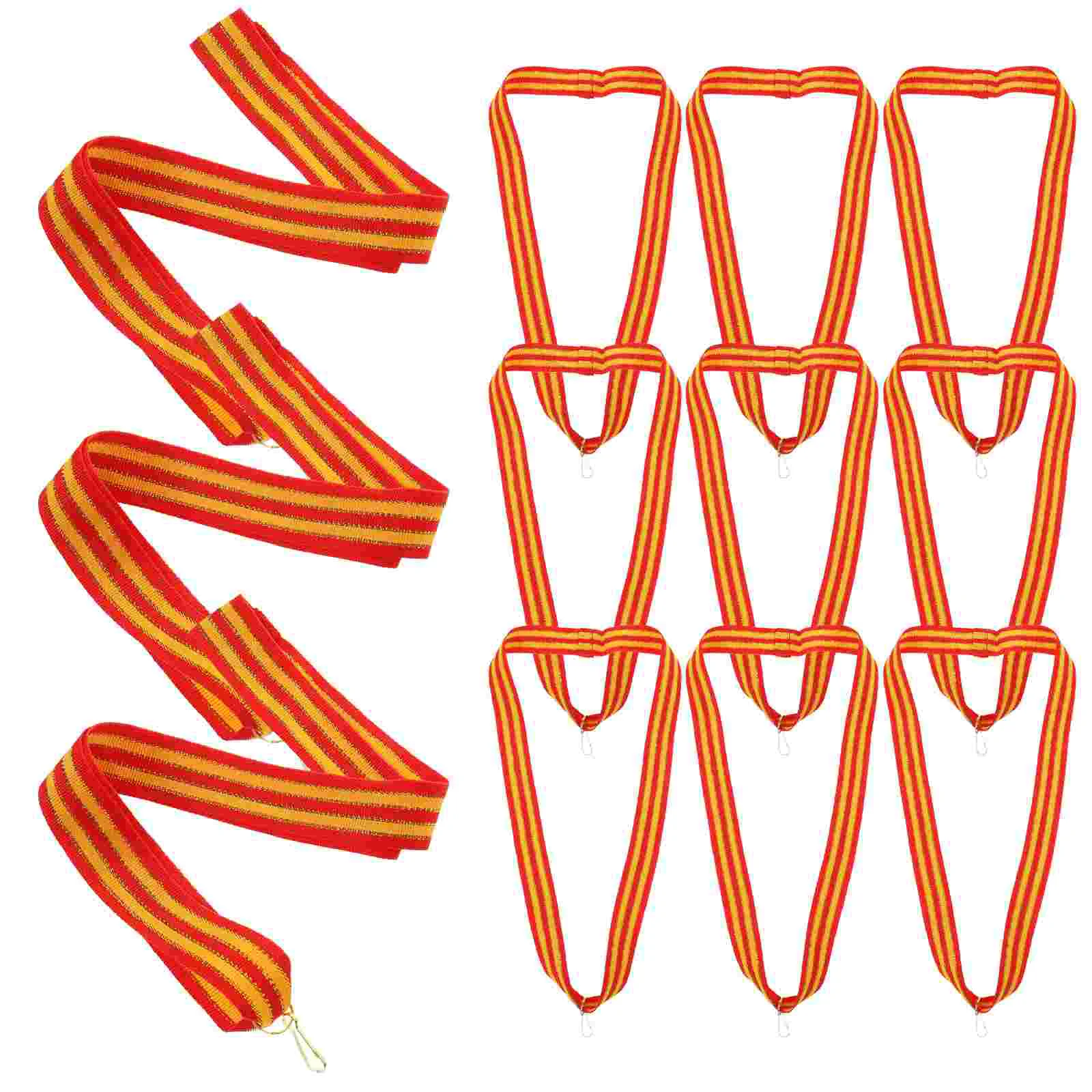 12 Pcs Medal Lanyard Clips Ties Ribbon Straps Competition Neck Accessory Hook Ribbons Multi-function Sports Meeting Award
12 Pcs Medal Lanyard Clips Ties Ribbon Straps Competition Neck Accessory Hook Ribbons Multi-function Sports Meeting Award
