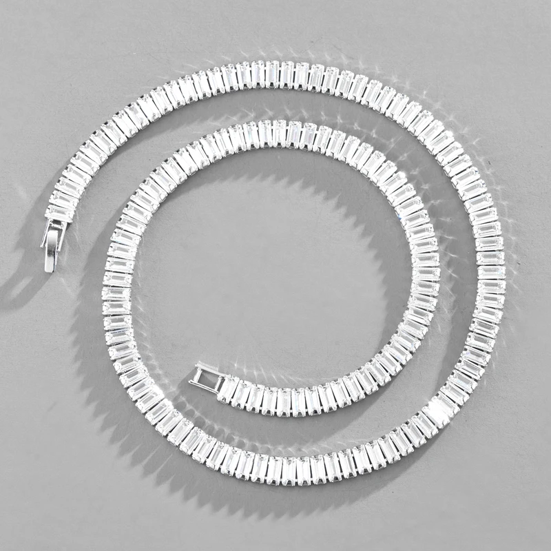 Men Women Geometric Iced Out Cubic Zircon Cuban Link Chains Necklaces 7mm 1 Row CZ Bling Tennis Chain Chokers Silver Gold Color
Men Women Geometric Iced Out Cubic Zircon Cuban Link Chains Necklaces 7mm 1 Row CZ Bling Tennis Chain Chokers Silver Gold Color