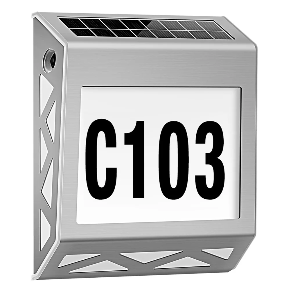 Delicate Solar Wall Light Doorplate Light Solar Door Number Light Address Sign for Outdoor Adorn Home Decor
Delicate Solar Wall Light Doorplate Light Solar Door Number Light Address Sign for Outdoor Adorn Home Decor