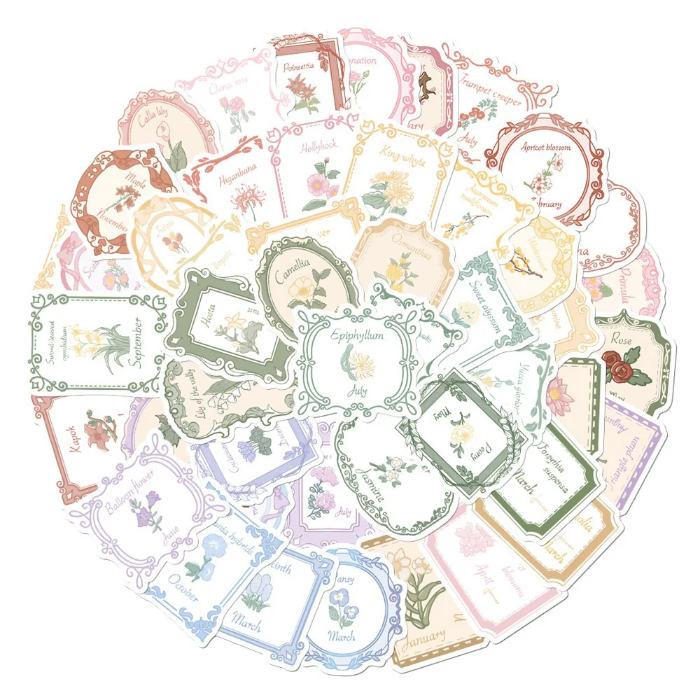 10/30/50 шт., наклейки в виде цветов 
10/30/50 шт., наклейки в виде цветов