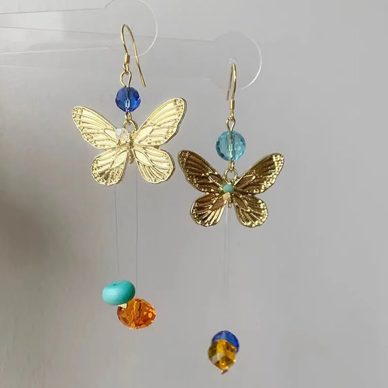 New Fashion Butterfly Earrings for Women Simple Fantasy Crystal Beads Pendant Earrings Jewelry Accessories
New Fashion Butterfly Earrings for Women Simple Fantasy Crystal Beads Pendant Earrings Jewelry Accessories