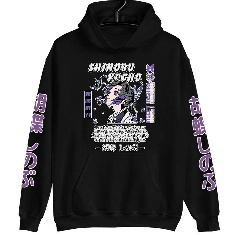 Demon Slayer Shinobu Anime Hoodie Pullovers Tops Long Sleeves Man Woman Oversize Harajuku
Demon Slayer Shinobu Anime Hoodie Pullovers Tops Long Sleeves Man Woman Oversize Harajuku