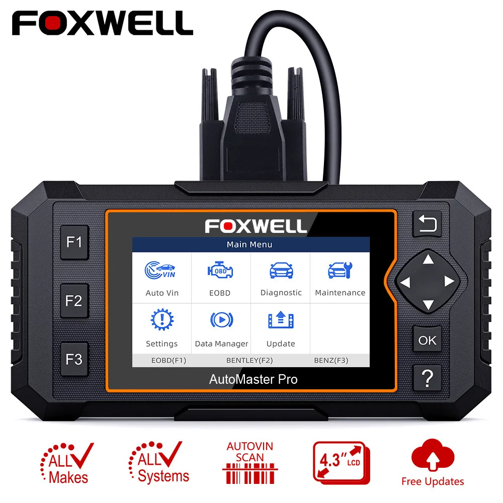 FOXWELL NT624 Elite OBD2 Automotive Tools SAS TPS ABS Oil EPB Reset All System Scan Tool OBD2 Diagnostic Scanner Free Update
FOXWELL NT624 Elite OBD2 Automotive Tools SAS TPS ABS Oil EPB Reset All System Scan Tool OBD2 Diagnostic Scanner Free Update