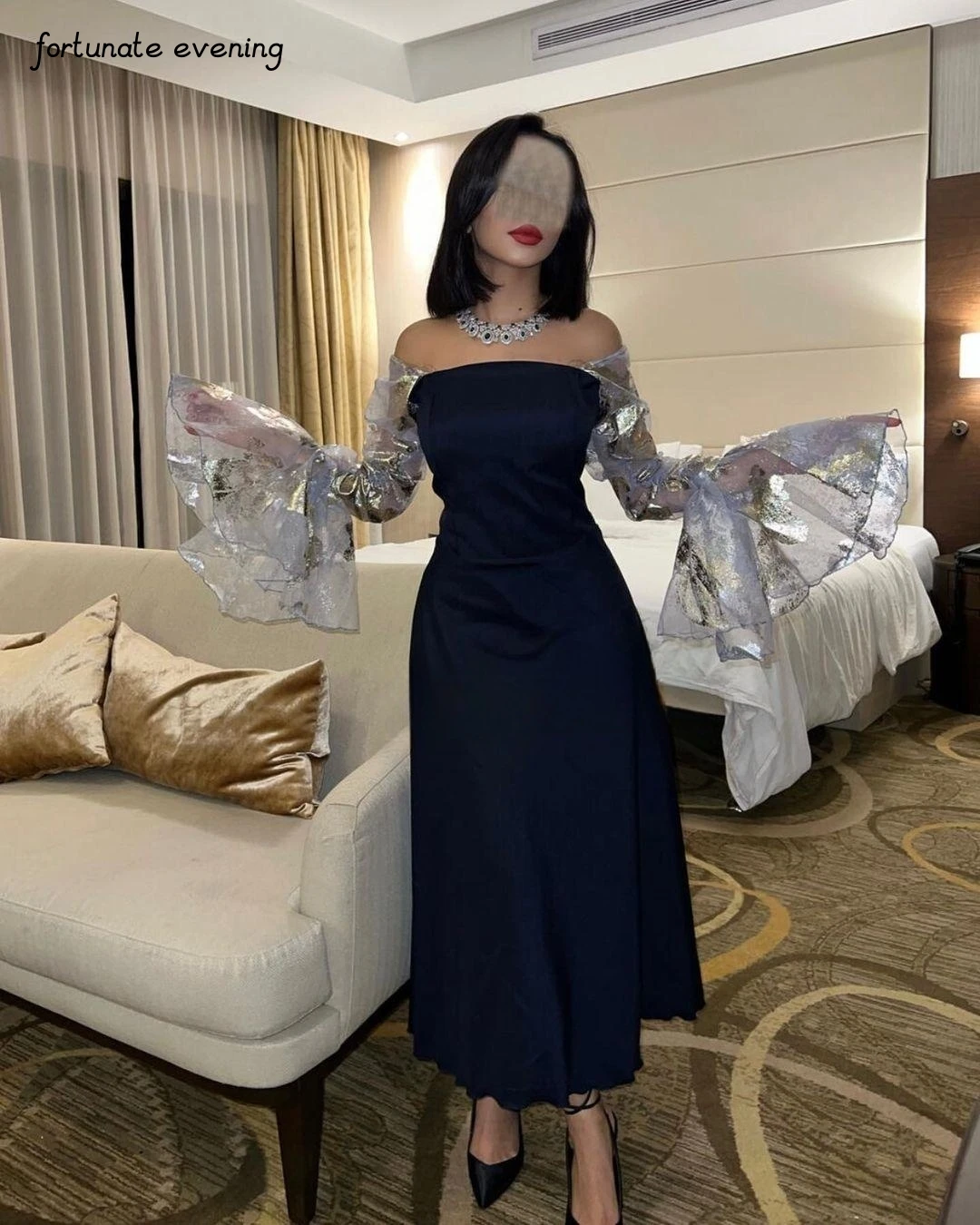 Fortunate Evening Elegant Vintage Sweet Sequined Flowers Ruffle Sleeve A-Line Formal Occasion Prom Dress Evening Party Gowns
Fortunate Evening Elegant Vintage Sweet Sequined Flowers Ruffle Sleeve A-Line Formal Occasion Prom Dress Evening Party Gowns